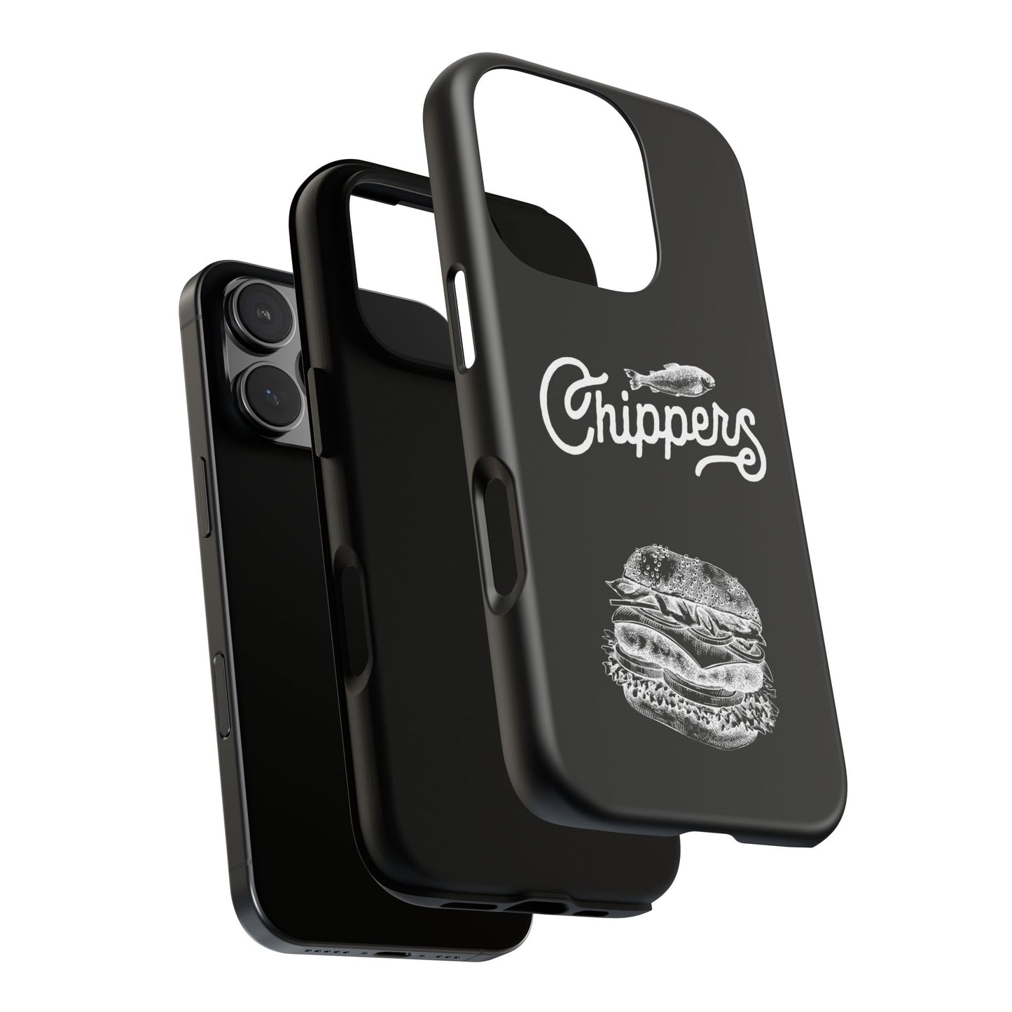 Chippers Foodie Phone Case | Vintage tough Case, Burger lover gift