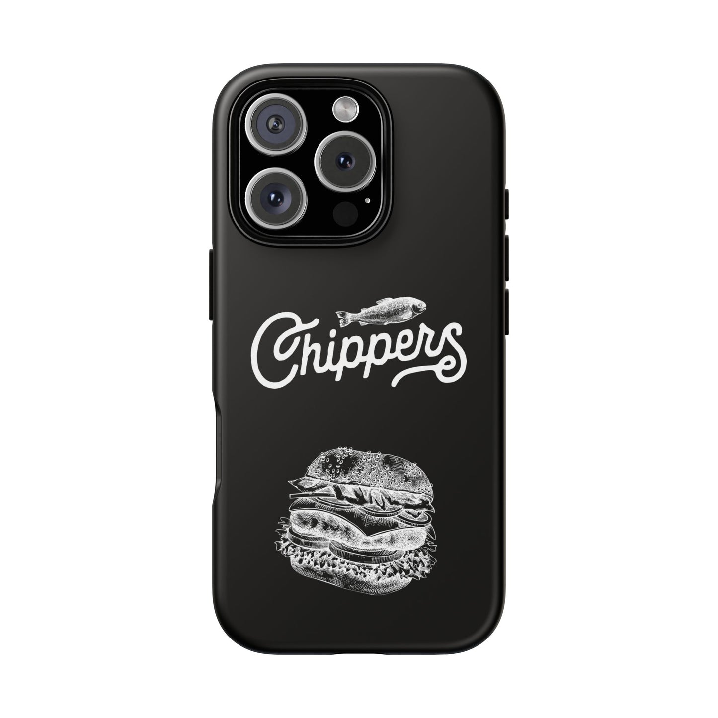 Chippers Foodie Phone Case | Vintage tough Case, Burger lover gift