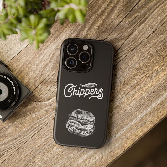 Chippers Foodie Phone Case | Vintage tough Case, Burger lover gift